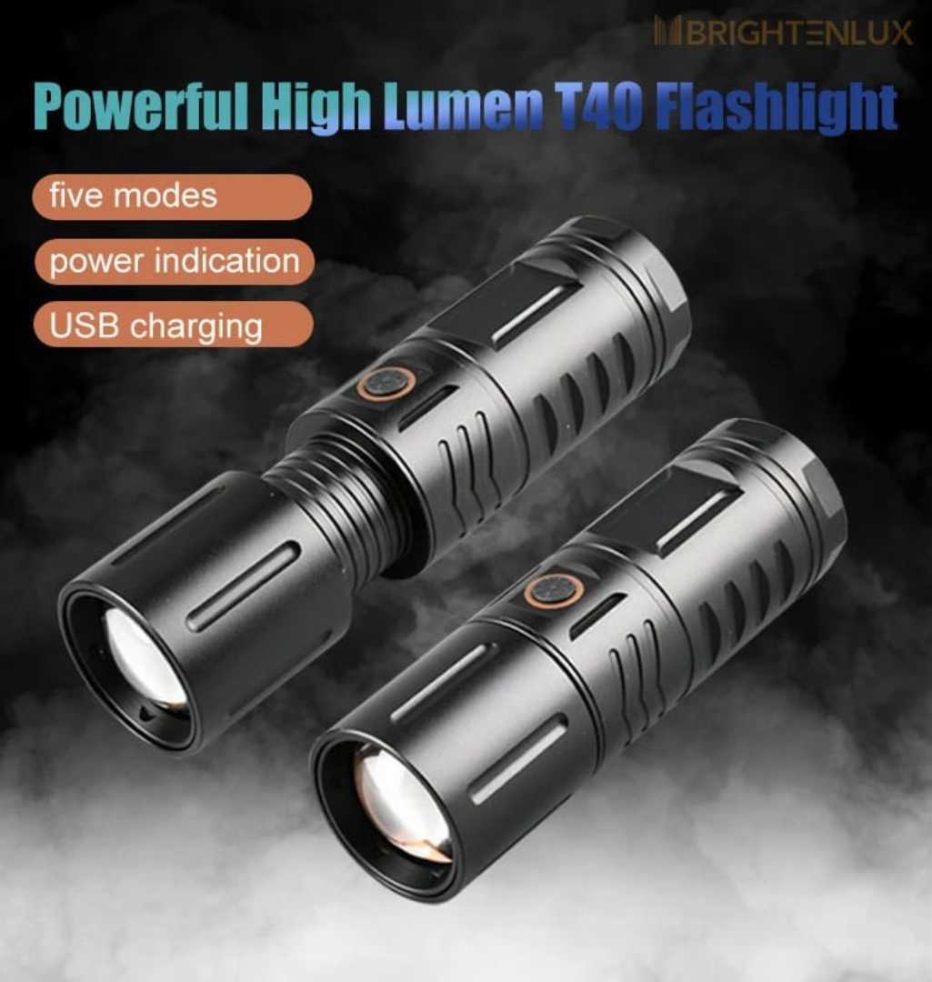 WATERPROOF,STRONG,LED,FLASHLIGHT,WITH,POWER,BANK