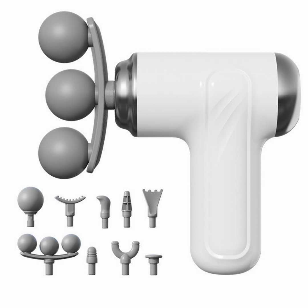 Mini,Massage,Fascial,Gun,Portable,Professional,Massage,Gun,With,9,Head